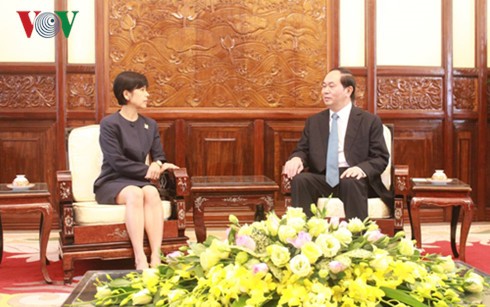 President Tran Dai Quang receives new Ambassadors - ảnh 2