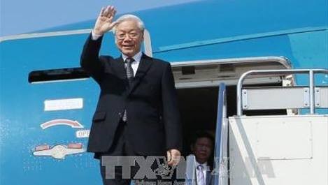 Party General Secretary Nguyen Phu Trong begins official visits to Indonesia, Myanmar - ảnh 1