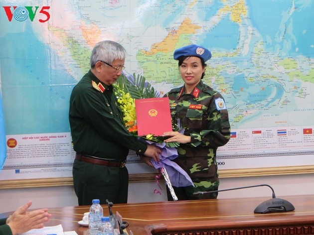 Vietnam sends first female officer to UN peacekeeping mission - ảnh 1