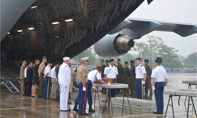 American servicemen’s remains returned to the US - ảnh 1
