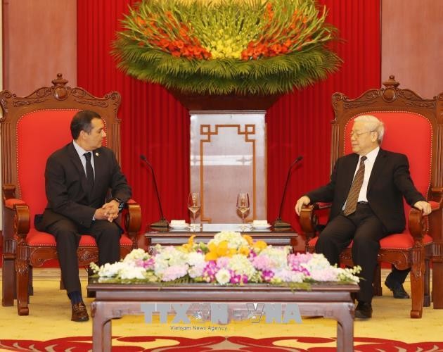 Party leader Nguyen Phu Trong receives Mexican Senate President - ảnh 1