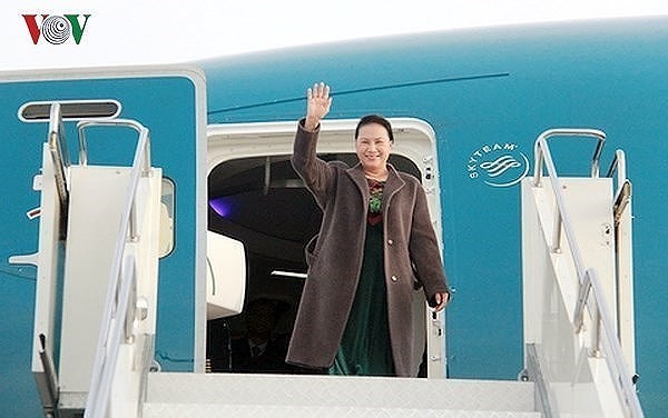 NA Chairwoman sets off for attendance at IPU-138, Netherlands visit - ảnh 1