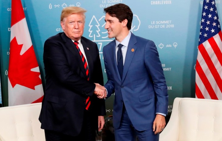 US, Canada leaders discuss trade, economic issues - ảnh 1