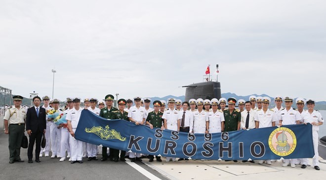Japanese submarine visits Cam Ranh international port - ảnh 1
