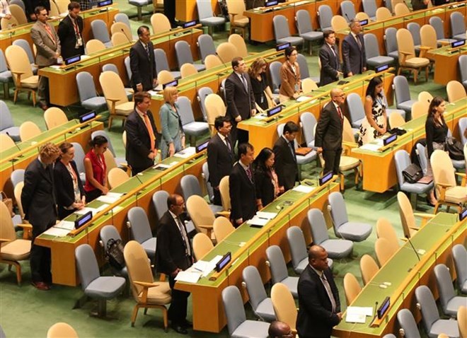 UN General Assembly holds minute’s silence to remember President Tran Dai Quang - ảnh 1