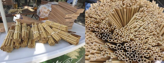 Vietnamese company exports bamboo drinking straws  - ảnh 1