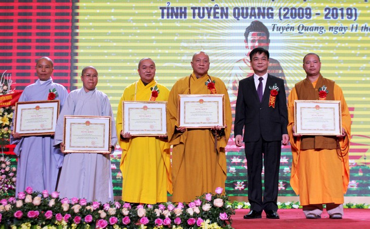 Tuyen Quang province Buddhist Sangha celebrates 10th anniversary - ảnh 1