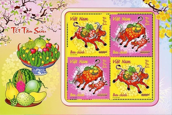 Stamps issue to greet Year of the Buffalo 2021 - ảnh 1