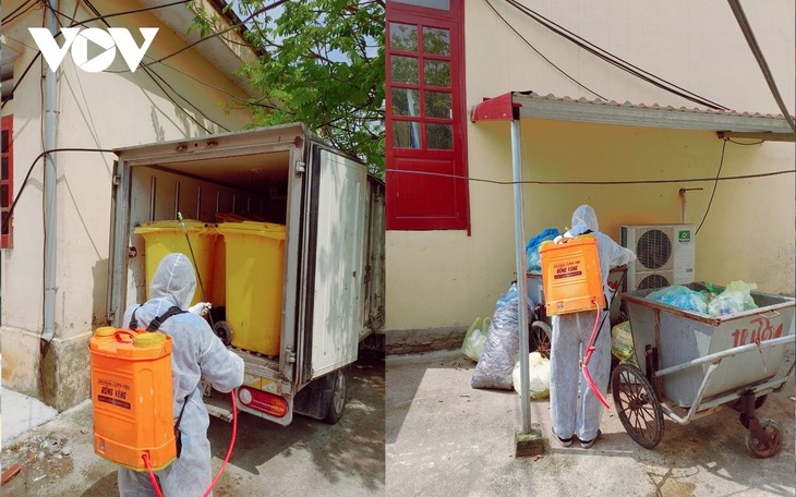 Garbage collection in Bac Ninh's COVID-19 isolation areas - ảnh 7