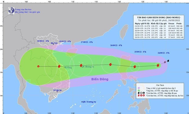 Storm Noru to enter East Sea, localities warned to stay alert - ảnh 1