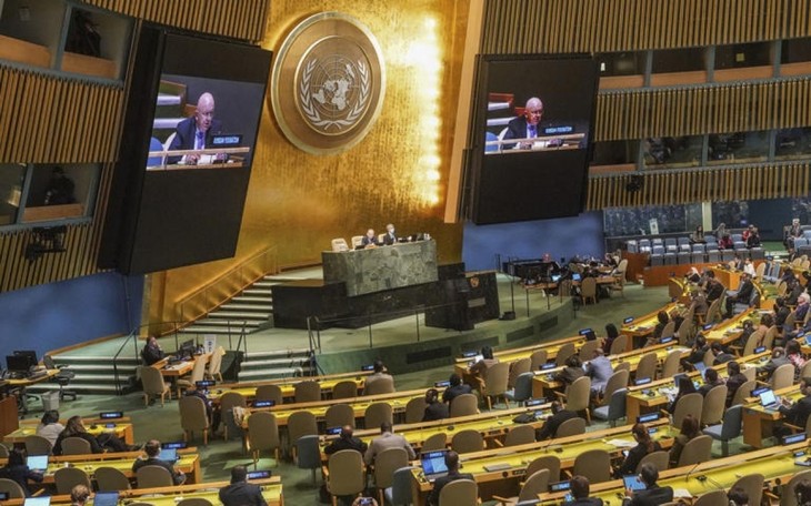 UN General Assembly condemns Russia's declaration of annexation of four Ukraine regions - ảnh 1
