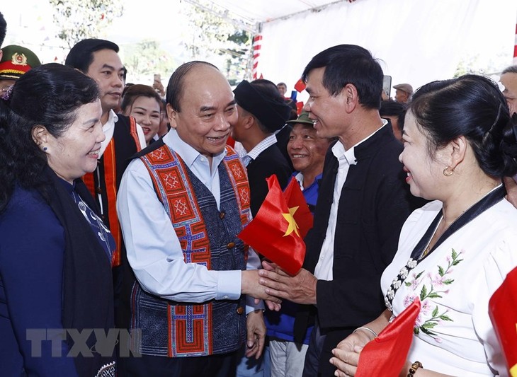 President urges Lai Chau to promote solidarity among ethnic groups - ảnh 1