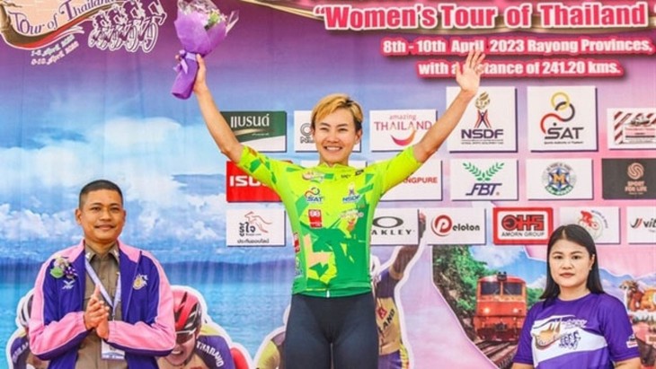 Vietnamese cyclist wins two awards at Tour of Thailand - ảnh 1