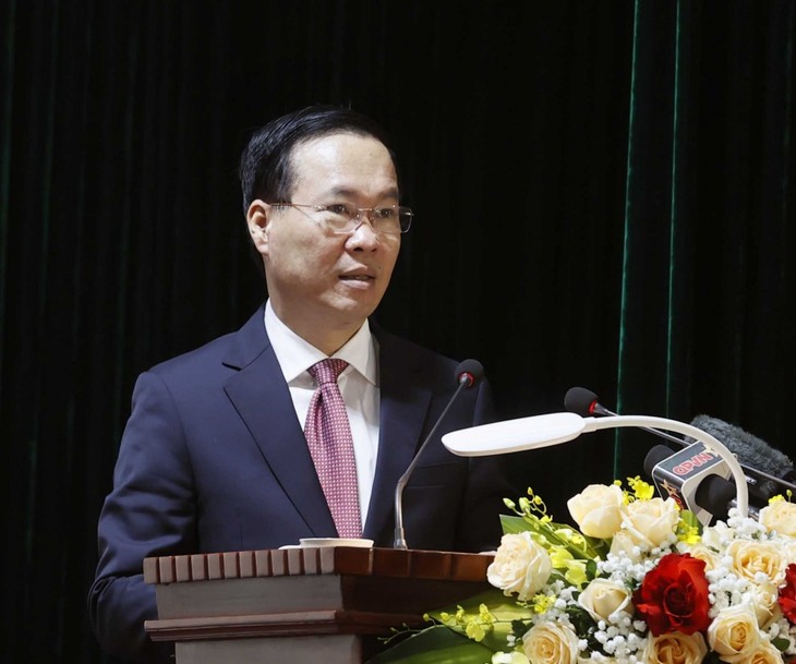 President Vo Van Thuong visits Special-Task Arm  - ảnh 2