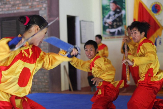 Démonstrations d'arts martiaux traditionnels à Hué - ảnh 2
