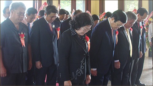 Truong Tan Sang au site de commémoration de Ton Duc Thang - ảnh 1
