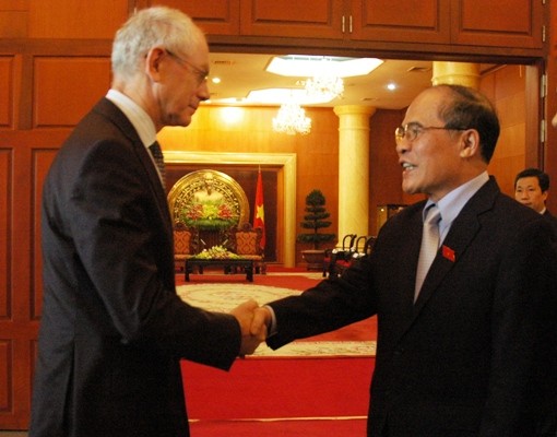 Herman Van Rompuy reçu par Nguyen Sinh Hung - ảnh 1