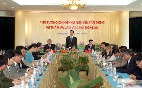 Le Premier Ministre Nguyen Tan Dung en tournée à Nghê An - ảnh 1