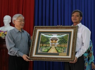 Nguyen Phu Trong dans la province de Binh Phuoc - ảnh 1