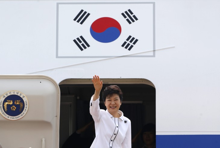 La présidente sud-coréenne en visite en Chine - ảnh 1