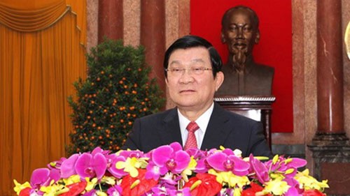 Les voeux du nouvel an du président Truong Tan Sang - ảnh 1