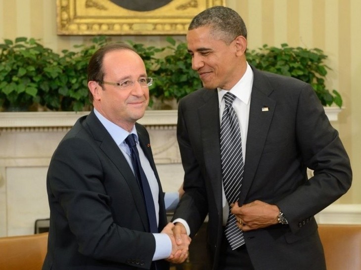A Washington, Hollande et Obama unis sur les dossiers internationaux  - ảnh 1