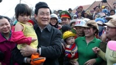 Le président de la République se rend à Phu Yen - ảnh 1