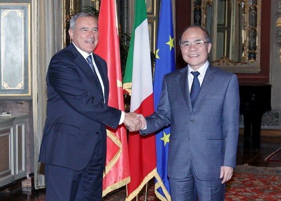 Le président de l’AN Nguyên Sinh Hùng en visite officielle en Italie - ảnh 1