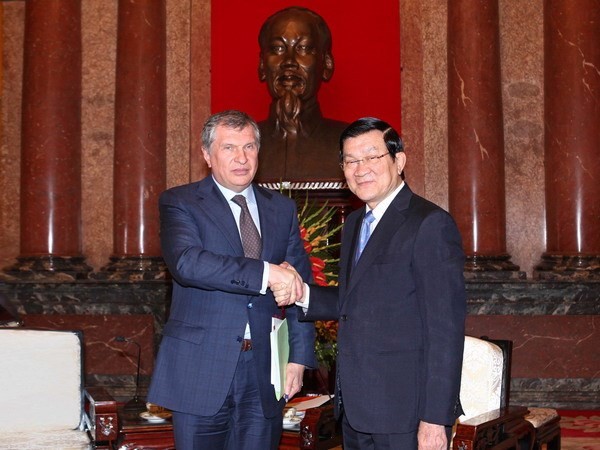Le président de Rosneft reçu par le président Truong Tan Sang - ảnh 1