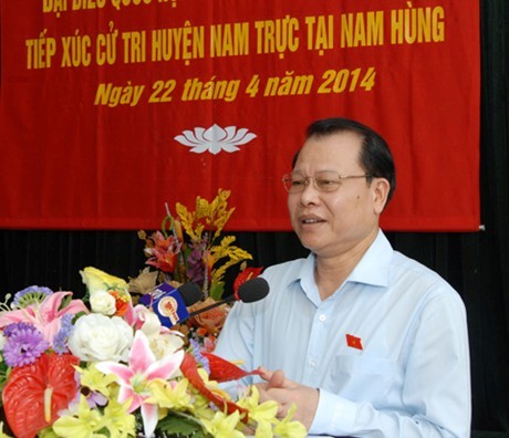 Le vice-PM Vu Van Ninh rencontre l’électorat de Nam Dinh - ảnh 1