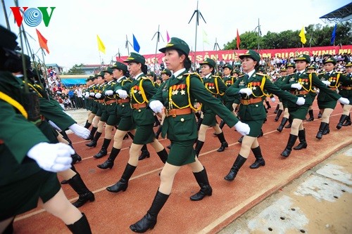 L'imposante parade militaire célébrant les 60 ans de la victoire de Dien Bien Phu - ảnh 7