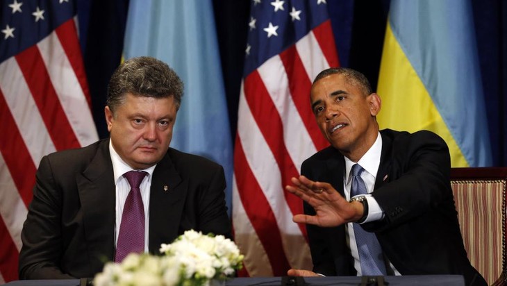 Pologne: rencontre entre Barack Obama et Petro Porochenko  - ảnh 1