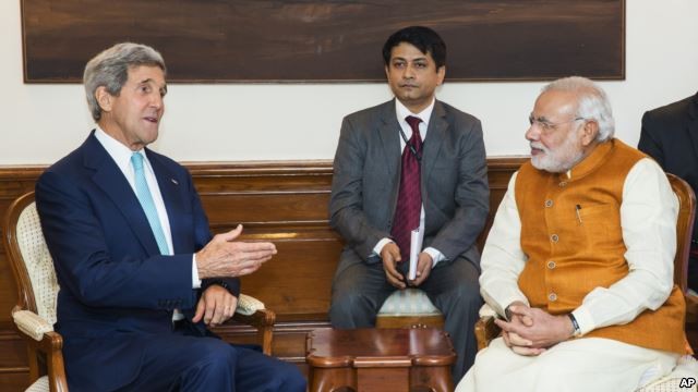 Première rencontre à New Delhi entre Kerry et Modi  - ảnh 1