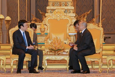Le président Truong Tan Sang au Cambodge - ảnh 1