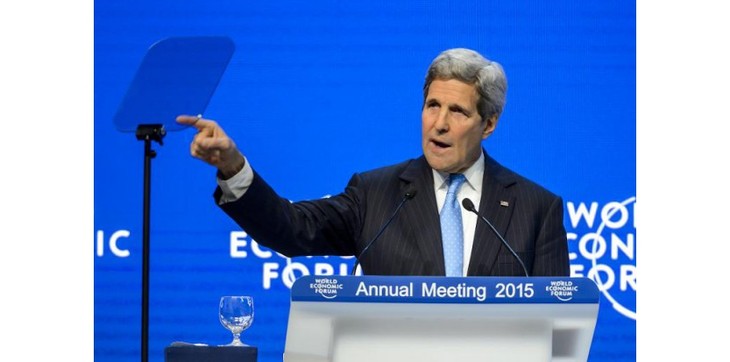 Réunion bilatérale entre John Kerry et l'iranien Javad Zarif à Davos - ảnh 1