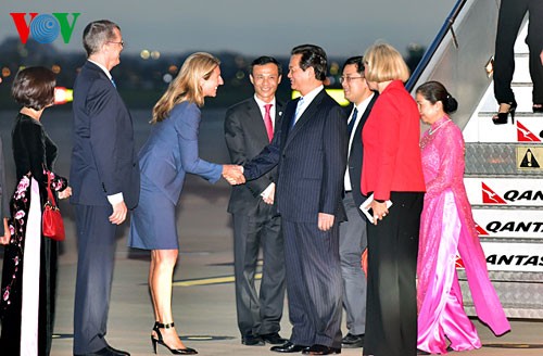 Le Premier ministre Nguyen Tan Dung arrive à Sydney - ảnh 1