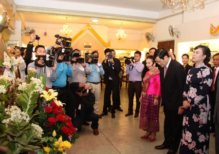 Activités du président Truong Tan Sang au Laos - ảnh 3