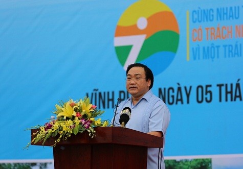 Vinh Phuc : meeting en écho à la journée mondiale de l’environnement - ảnh 1