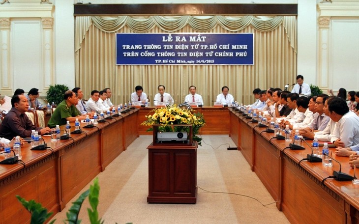 Inauguration du site web de Ho Chi Minh-ville sur le portail gouvernemental - ảnh 1