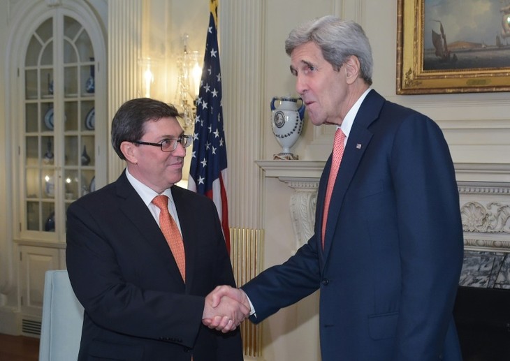 États-Unis : Kerry reçoit son homologue cubain, une première en 57 ans - ảnh 1