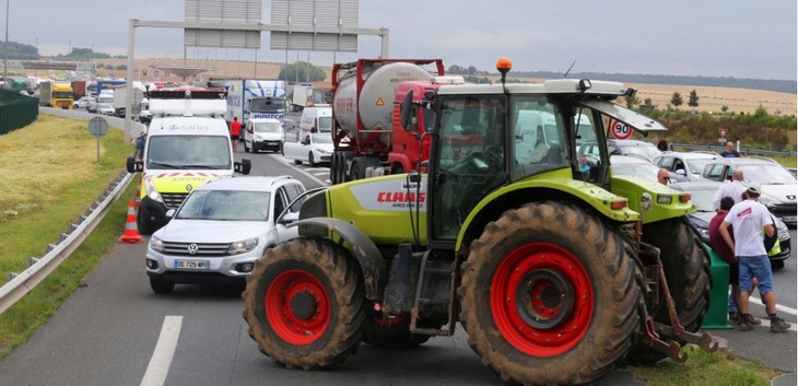 France : Les agriculteurs alsaciens lèvent les barrages à la frontière allemande - ảnh 1