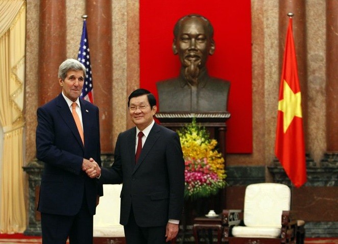 Le président Truong Tan Sang reçoit le Secrétaire d’état américain  - ảnh 1