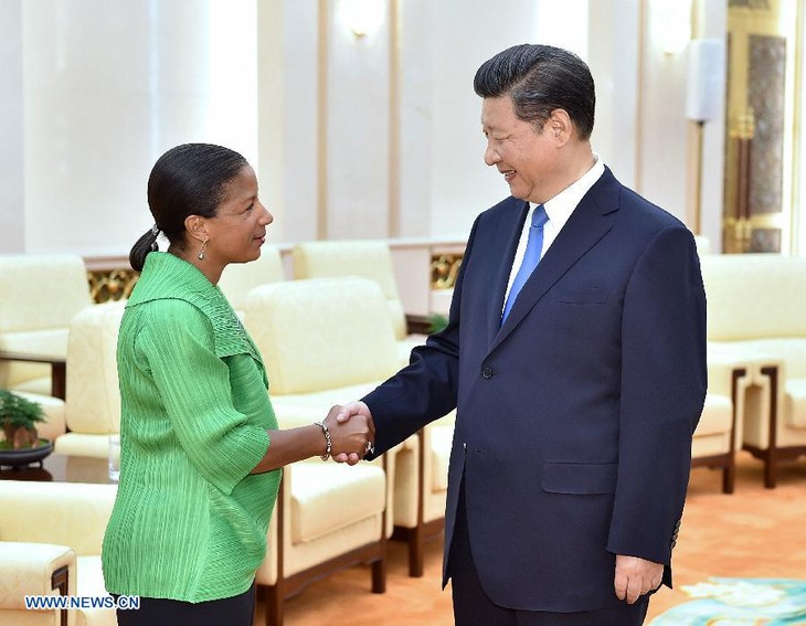 Le président Xi Jinping rencontre Susan Rice avant sa visite aux Etats-Unis - ảnh 1