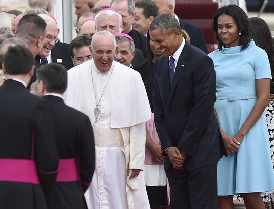 Arrivée du pape François pour sa première visite aux Etats-Unis - ảnh 1
