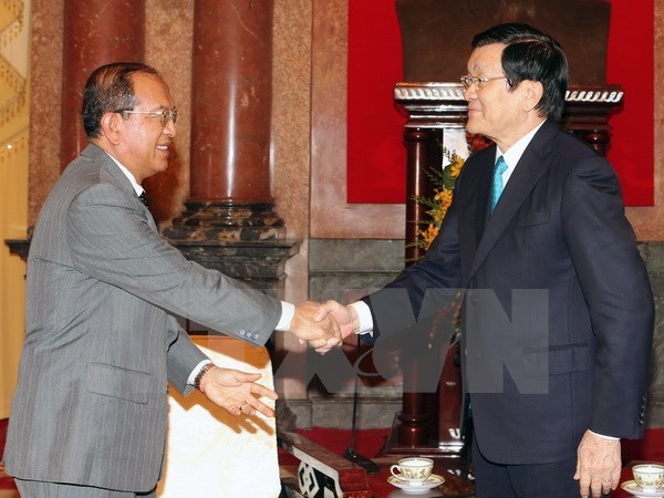 Truong Tan Sang reçoit le ministre laotien de la Justice - ảnh 1