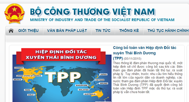 Le Vietnam publie le texte intégral du TPP - ảnh 1