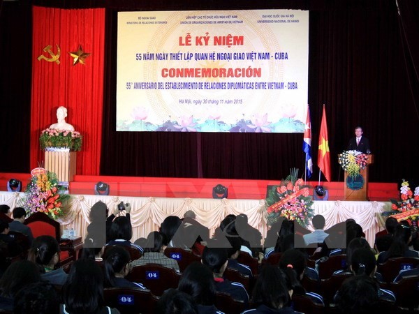 Célébration du 55ème anniversaire de l’établissement de la relation Vietnam-Cuba - ảnh 1