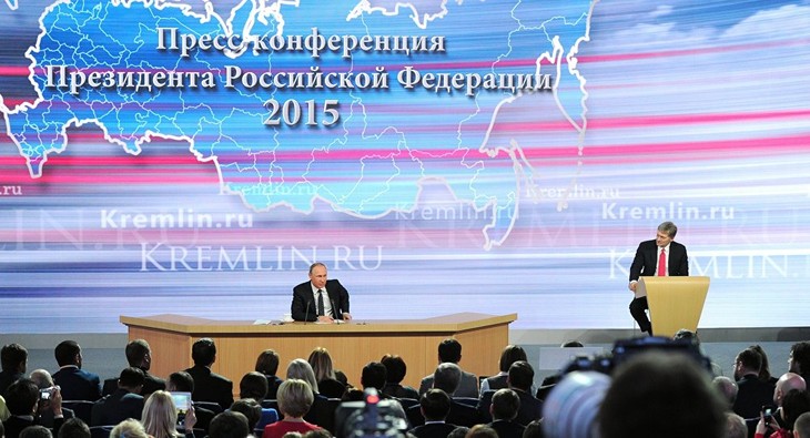 Un nombre record de journalistes pour la grande conférence de presse de Poutine - ảnh 1