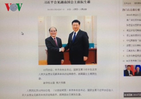 La presse chinoise salue la visite du président de l’AN Nguyên Sinh Hùng - ảnh 1