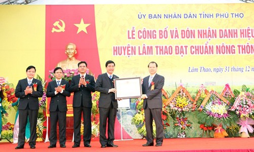 Lâm Thao, premier district néo-rural des provinces montagneuses du Nord - ảnh 1
